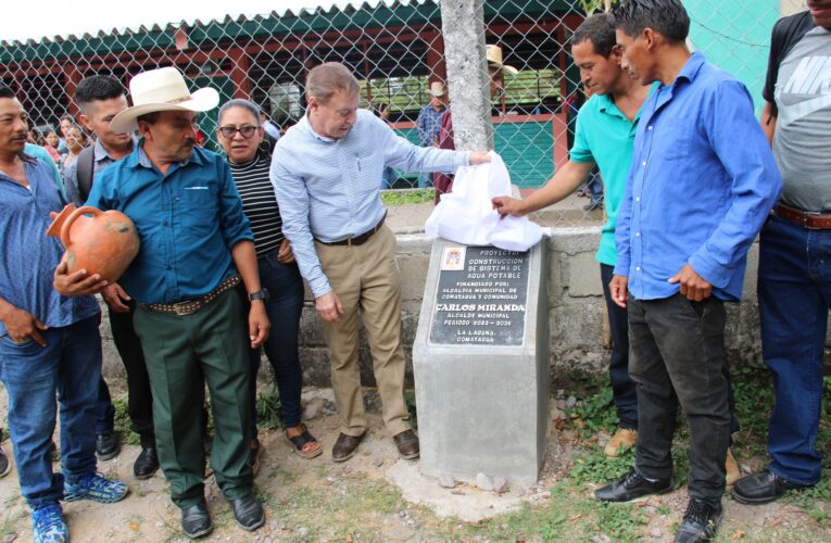 Alcaldía de Comayagua inaugura importante proyecto de Agua Potable en la comunidad de La Laguna