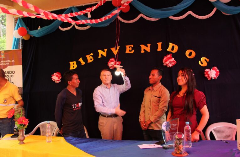 Alcaldía de Comayagua inaugura proyecto de energía eléctrica en la comunidad de Los Llanitos