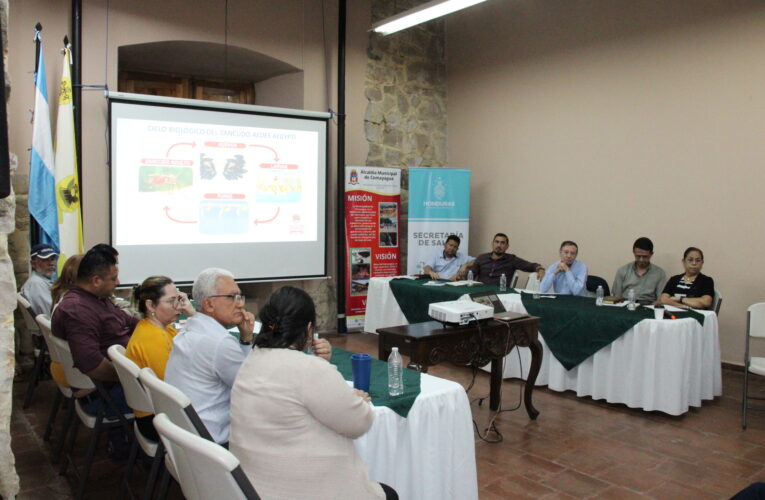 Estrategias contra el dengue socializan Corporación Municipal de Comayagua, Ministro de Salud y las fuerzas vivas de la ciudad