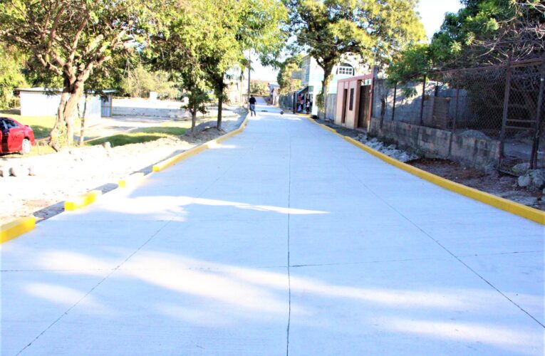 Alcaldía de Comayagua inaugura proyecto de pavimentación en la colonia Nueva Valladolid