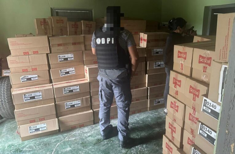 En menos de 48 horas DPI recupera mercadería escolar con un aproximado de 750,000 lempiras y arresta a un sujeto en Siguatepeque