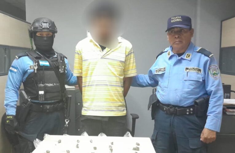 Capturan a un supuesto distribuidor de droga en Comayagua