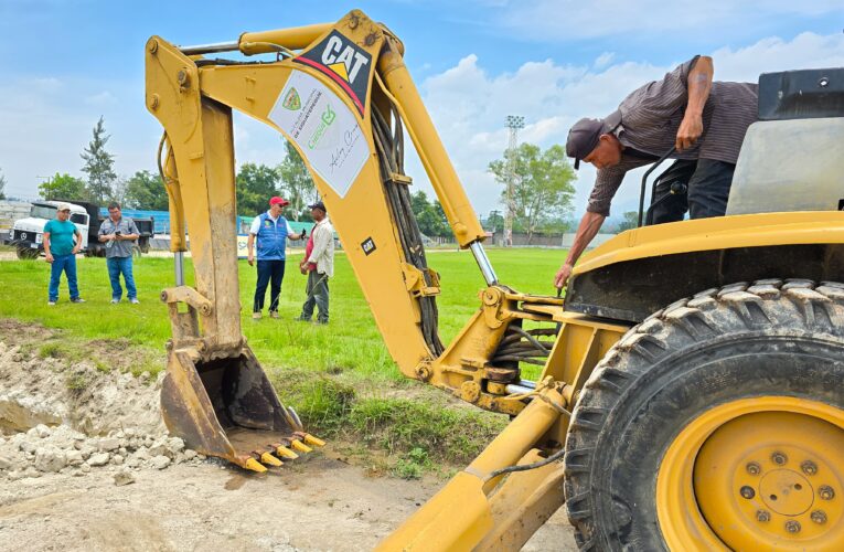 Comienza primera etapa de construcción del sistema de drenaje en el estadio municipal de Siguatepeque