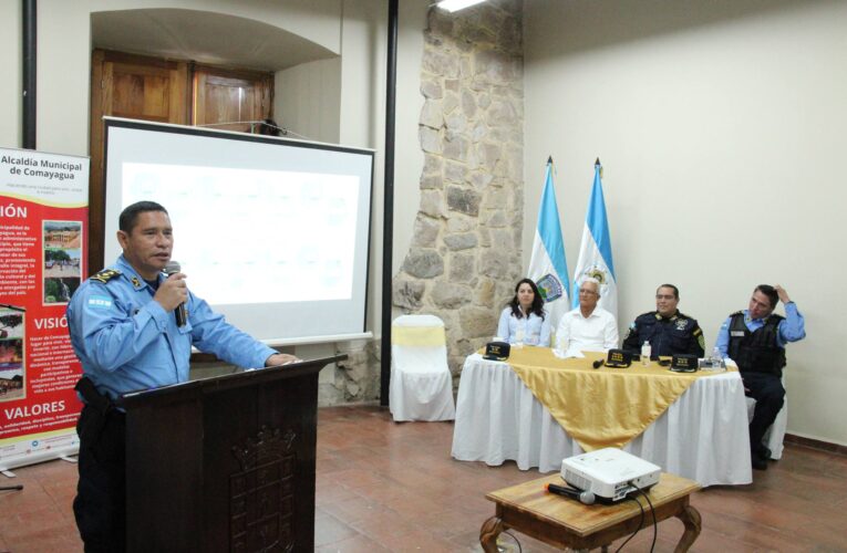 Policía Nacional Civil de Guatemala visita Comayagua