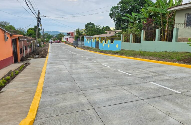 Alcaldía de Siguatepeque Inaugura Proyecto de Pavimentación de Concreto Hidráulico en el Barrio El Parnaso