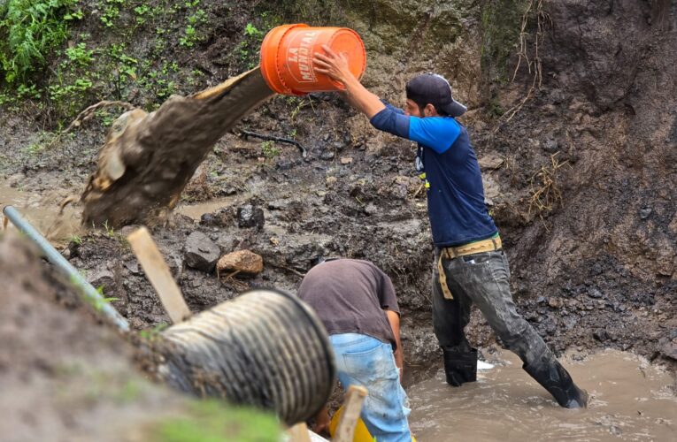 Construcción en marcha: Mega Caja Puente en Barrio Macaruya