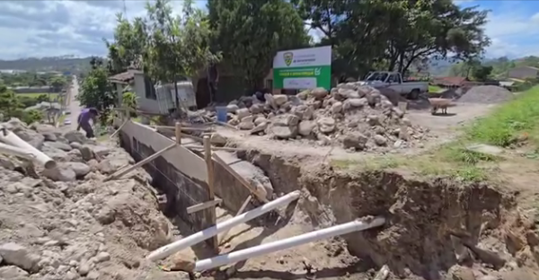 Avances en la Construcción de la Caja Puente en el Barrio San Antonio