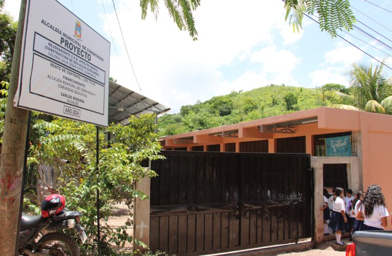 Alcaldía de  Comayagua inaugura dos  aulas escolares en el centro educativo  de la colonia Julio César Pinto