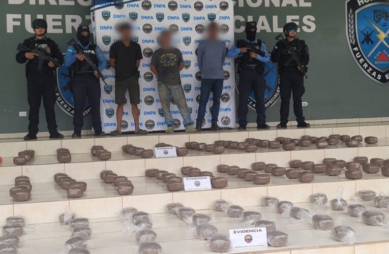 Decomisan 334 libras de marihuana y detienen tres personas en Juticalpa Olancho