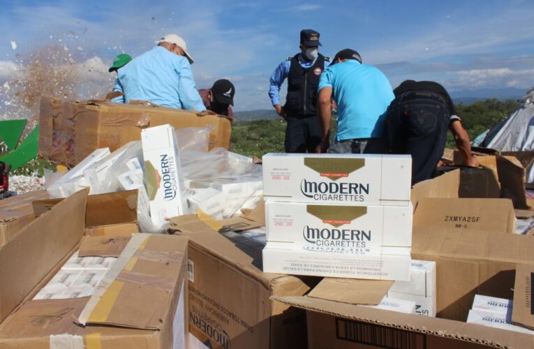 ADUANAS HONDURAS INTENSIFICA LA LUCHA CONTRA EL CONTRABANDO DE CIGARRILLOS Y LOGRA INCAUTACIONES HISTÓRICAS